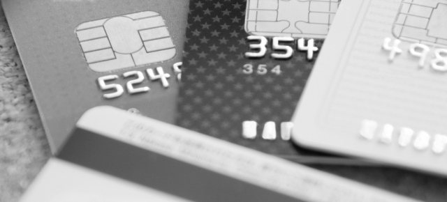 クレジットカード（白黒）